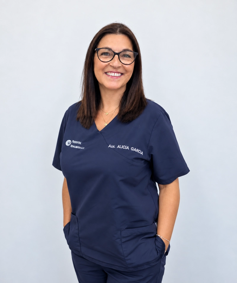 Alicia García, auxiliar de clínica en Prodental Fuenlabrada