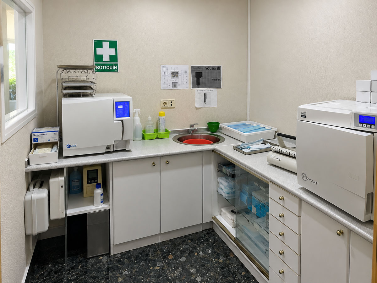 Sala de esterilización de Prodental Fuenlabrada